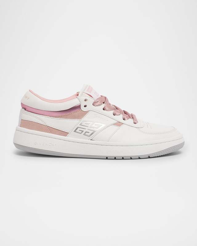 Mixed Leather 4G Low-Top Sneakers